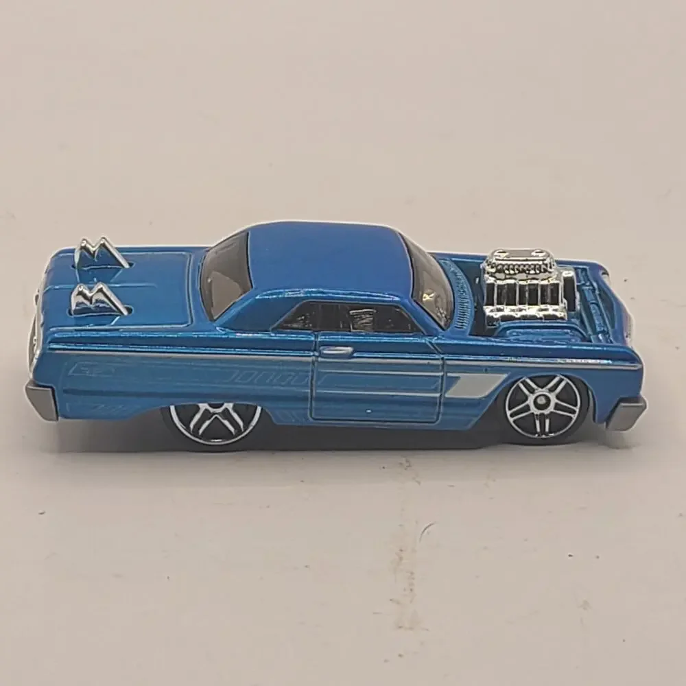 2020 Hot Wheels Tooned Series Blue '64 Chevy Impala 1/64 Diecast